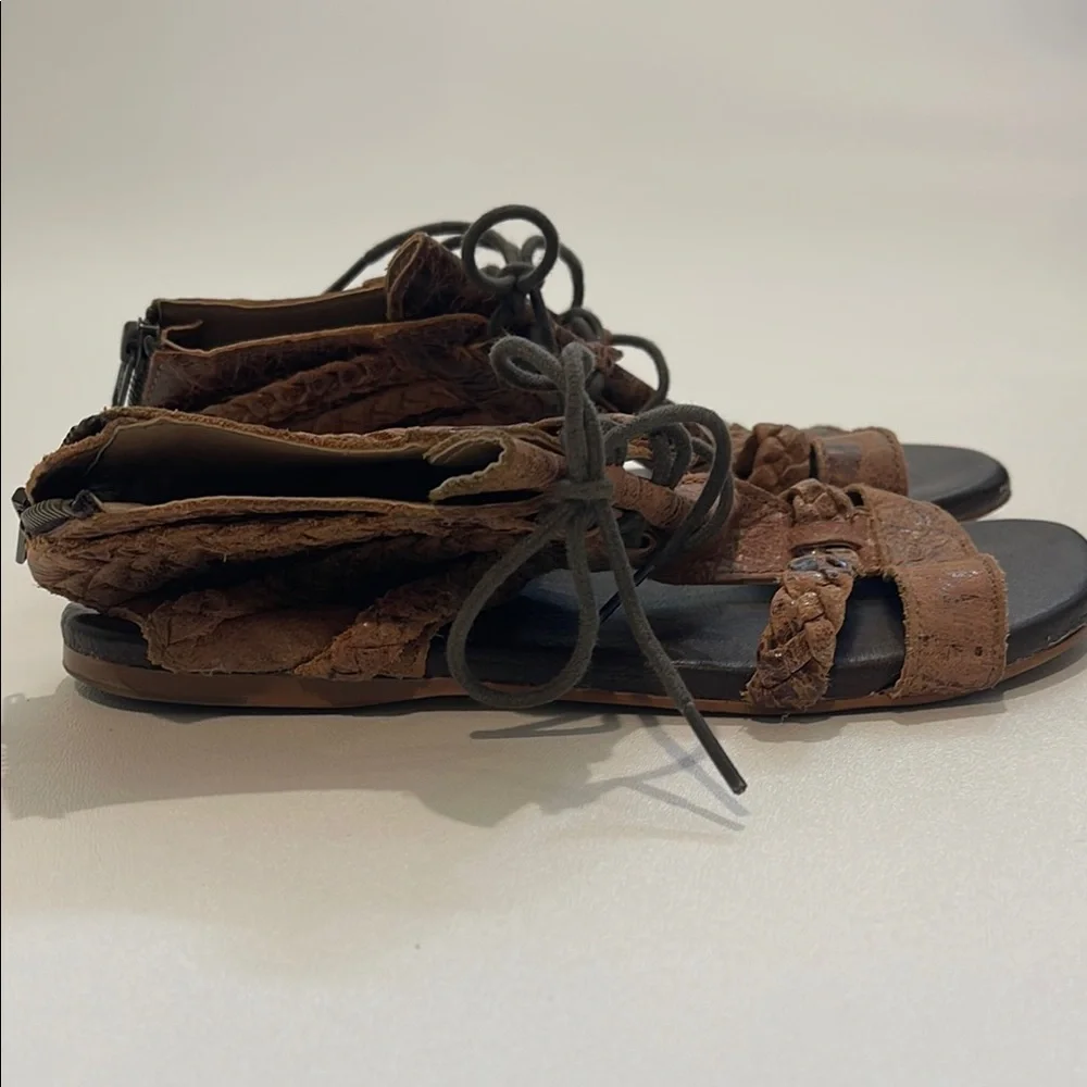 Roan Brown Gladiator Sandals